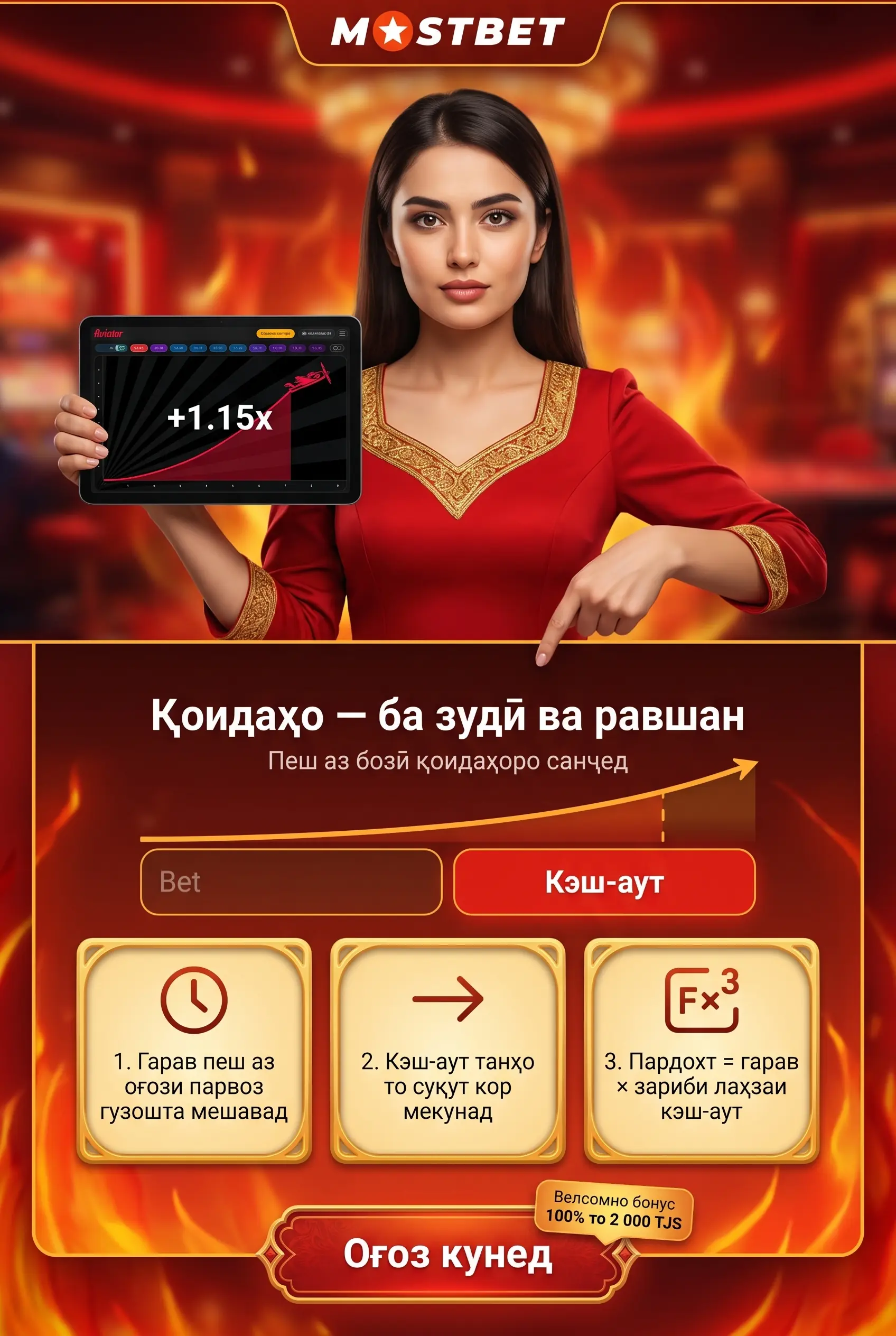 Қоидаҳо ва лимитҳои шарт дар Aviator