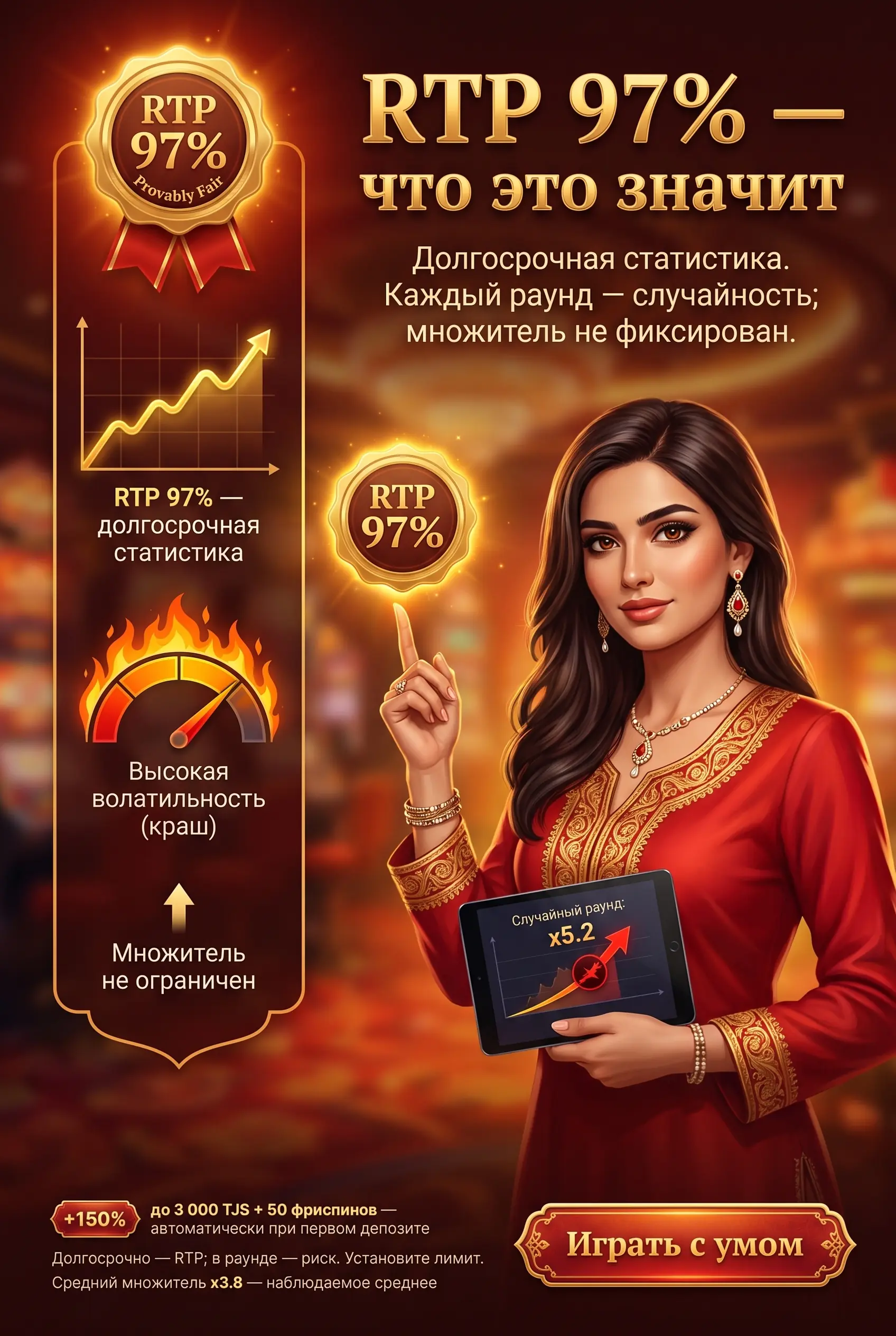 RTP 97% и волатильность раунда