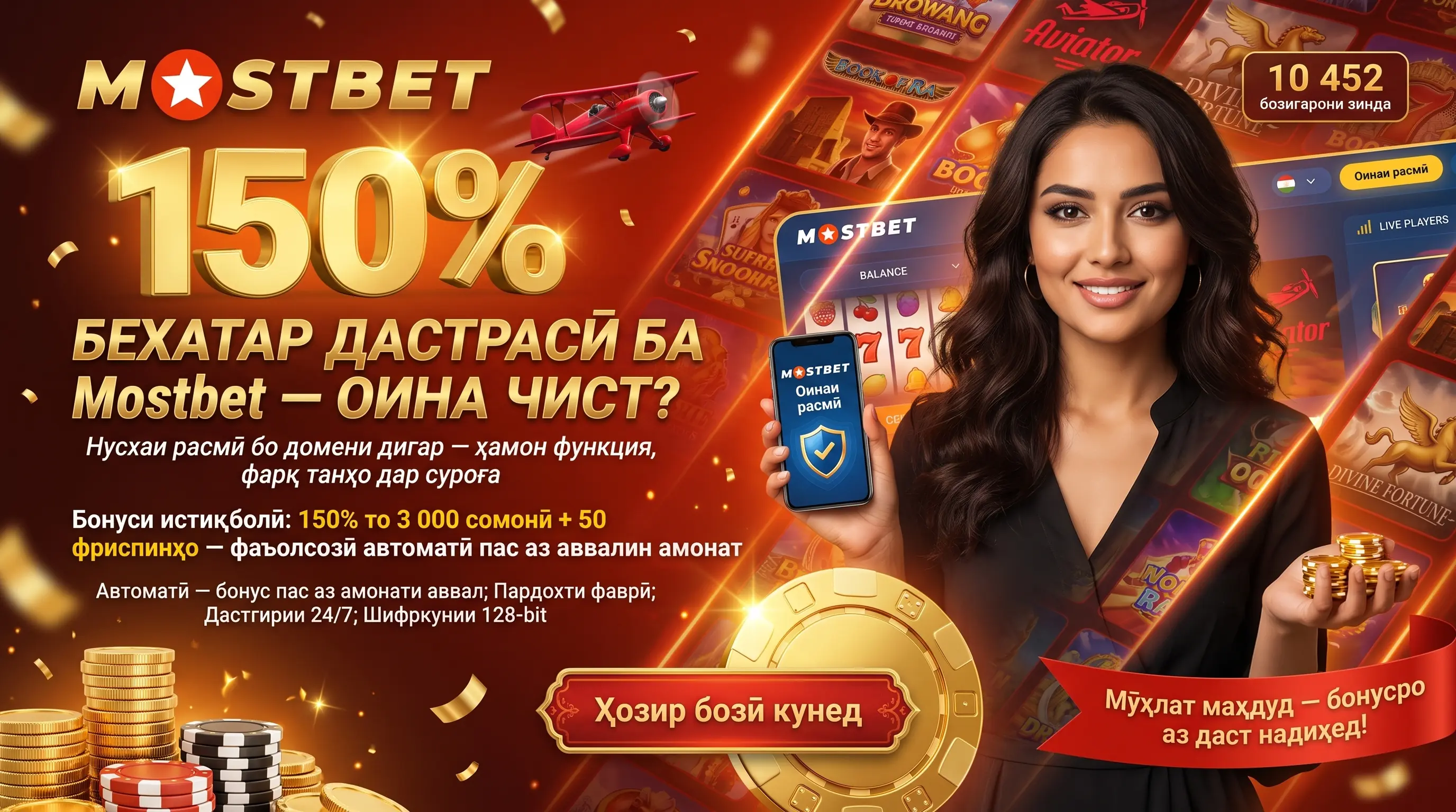 Оинаи корӣ Mostbet ва манбаъҳои расмии дастрасӣ