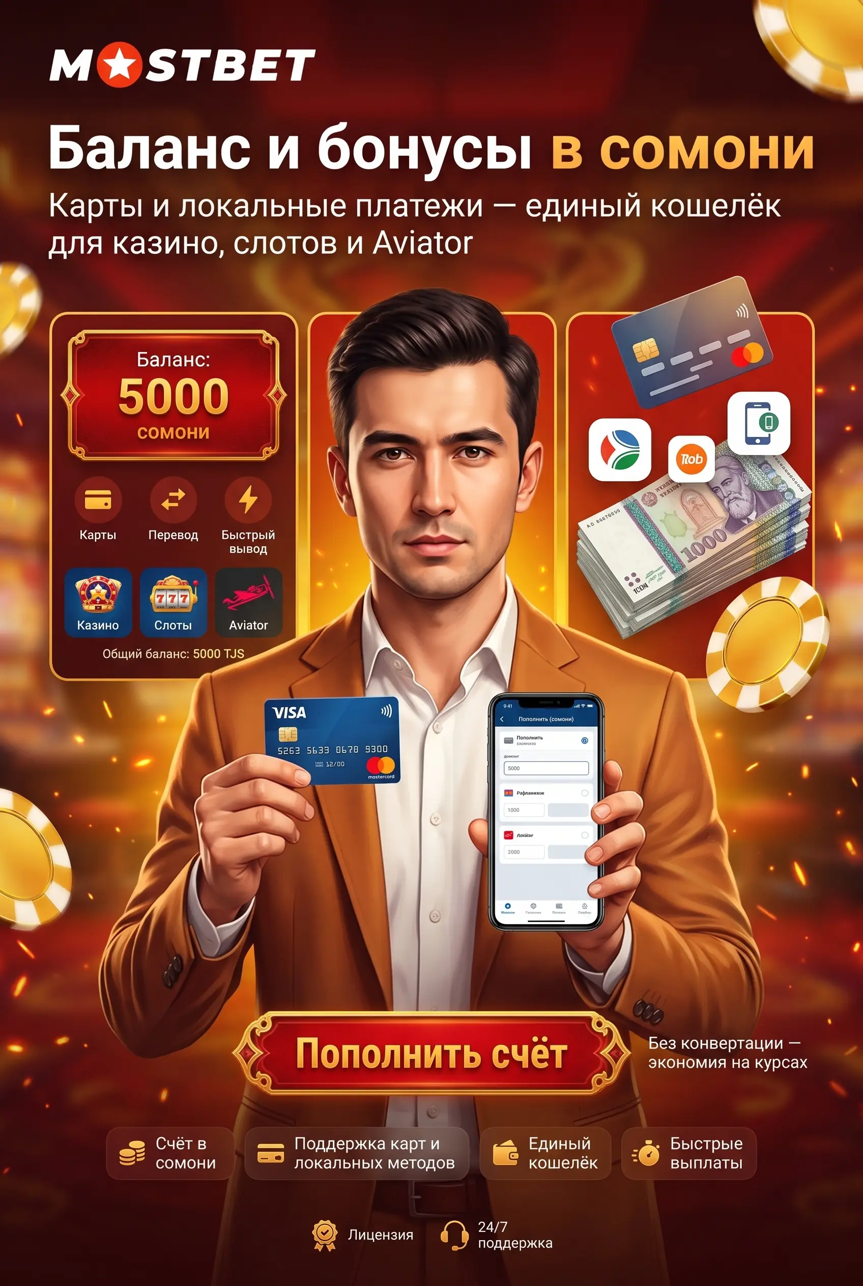 Mostbet: букмекер и онлайн-казино