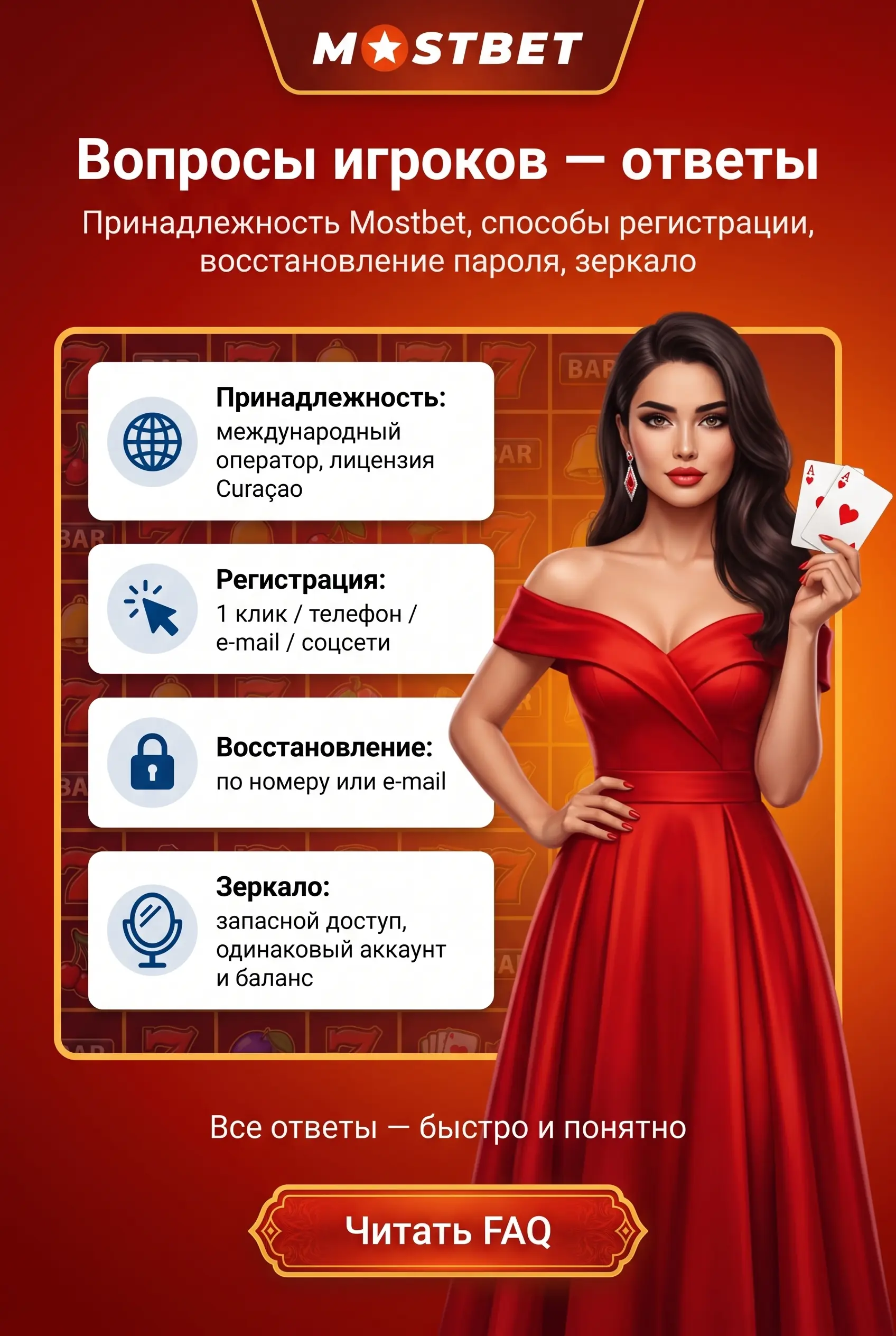 Ответы на вопросы игроков Mostbet