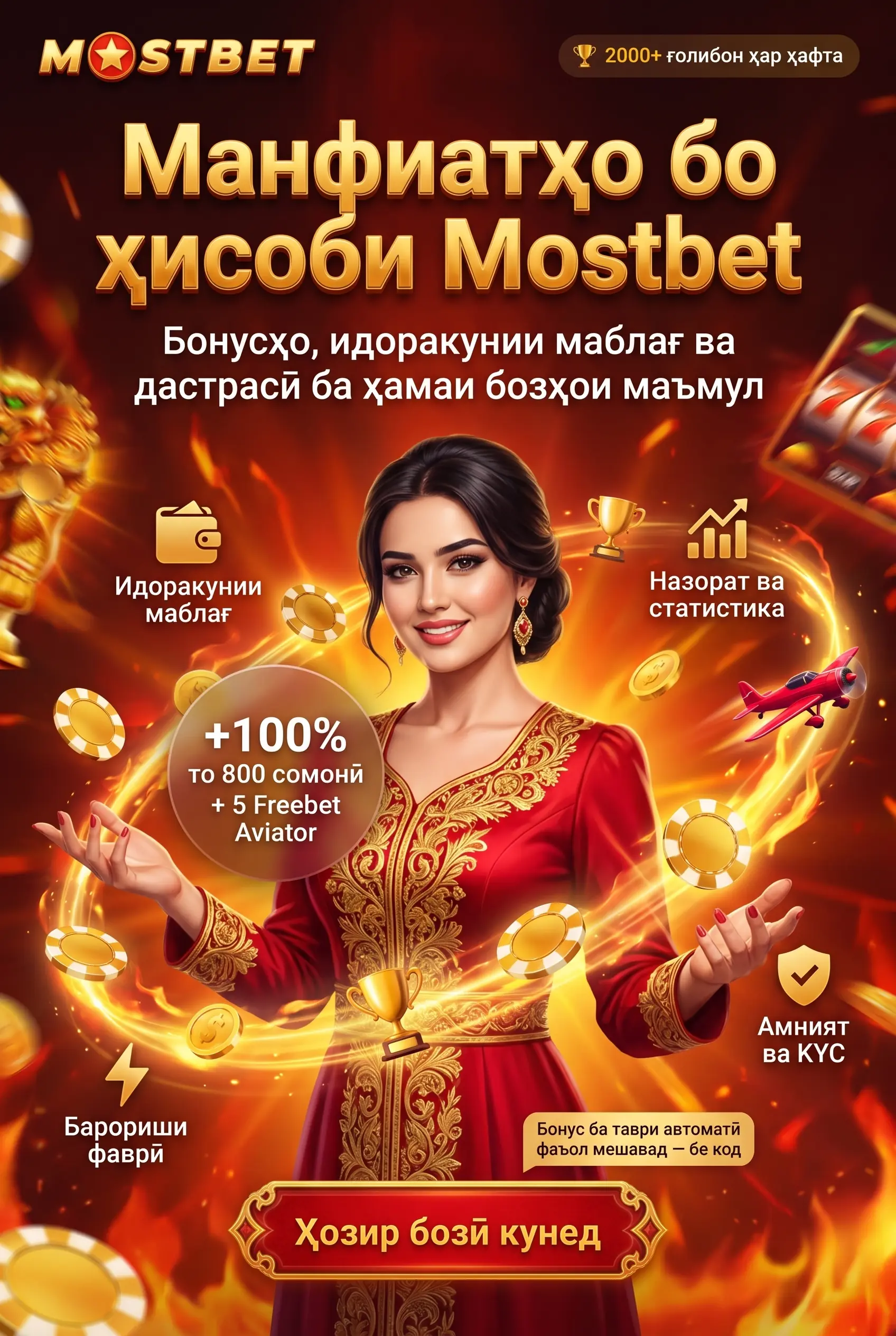 Барои чӣ дар Mostbet ҳисоб мекушоянд